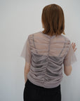 Tulle shirring Tshirts