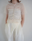 Tulle shirring Tshirts