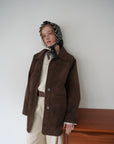 Leather suède JK coat