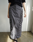 Gather long skirt
