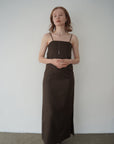 Twill camisole one-piece
