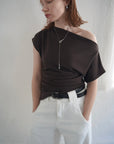 【7月下旬-発送】Unbalance tuck top