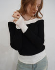 Lib off shoulder layered top