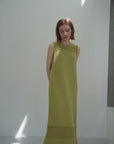 Slab flannel knit one-piece