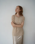 Openwork knit top