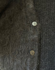 Shaggy mohair cardigan