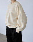 Curve sleeve sweat pullover