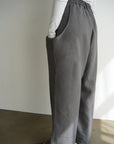 Twill drape pants