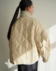 Curve sleeve quilting jacket