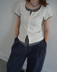 Layered lib half sleeve tops