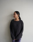 Alpaca shaggy over knit
