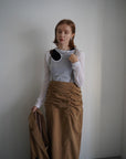 Shirring strap skirt