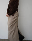 Tuck drape skirt
