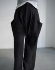 Twill drape pants