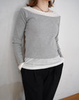 Lib off shoulder layered top