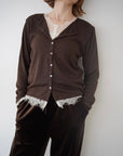 Cut lib race docking cardigan