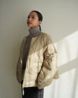Curve sleeve quilting jacket