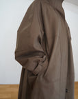 Curve sleeve raglan trench coat