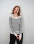 Lib off shoulder layered top
