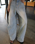 Balloon denim pant