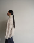 Shaggy mohair cardigan