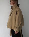 【予約販売】10月上旬発送- Half cape short trench