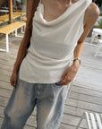 Drape asymmetry top