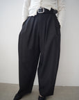 Twill tuck cocoon pants