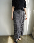 Gather long skirt