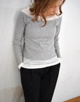 Lib off shoulder layered top