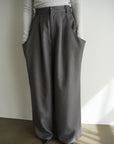 Twill drape pants