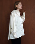 Satin race over shirt