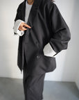 Turn up cuffs tailor jacket