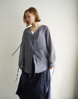 Satin wrinkle processing skirt