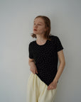 【6/5-発売】Heart dot back open T