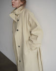 Curve sleeve raglan trench coat