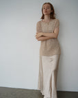 Openwork knit top