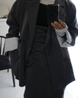 Turn up cuffs tailor jacket