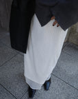 Alpaca layered skirt