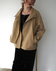 【予約販売】10月上旬発送- Half cape short trench