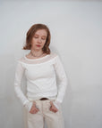 Lib off shoulder layered top