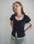 Layered lib half sleeve tops