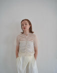 Tulle shirring Tshirts
