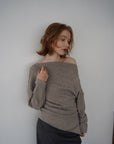Unbalance knit tops