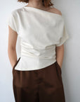 【7月上旬-発送】Unbalance tuck top