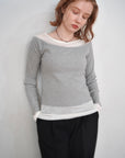 Lib off shoulder layered top