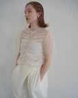 Tulle shirring Tshirts