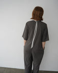 V neck jump suit