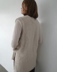 Double face shaggy gilet