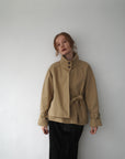 【予約販売】10月上旬発送- Half cape short trench